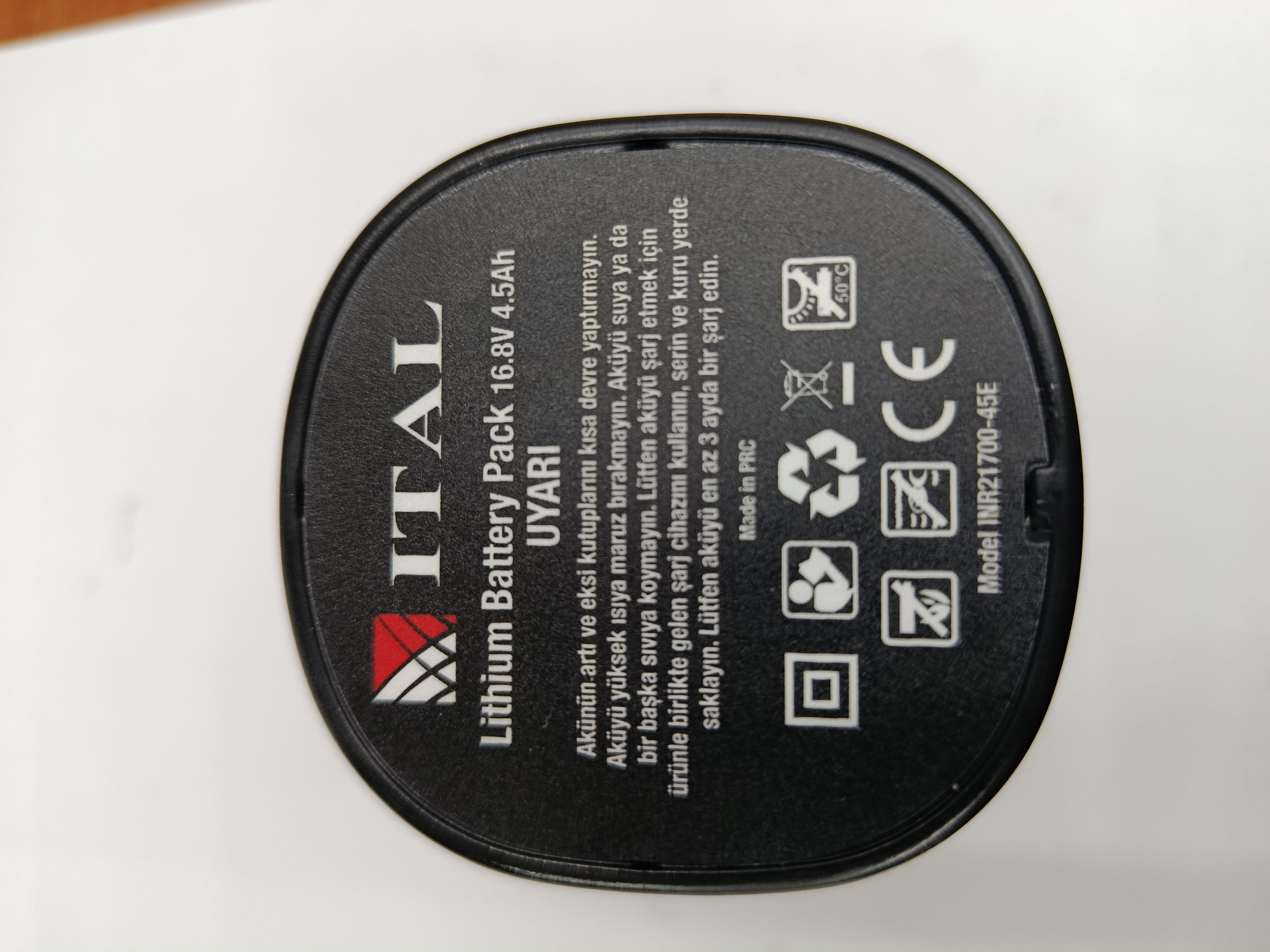 İtal 16.8v 4.5 ah makas bataryası