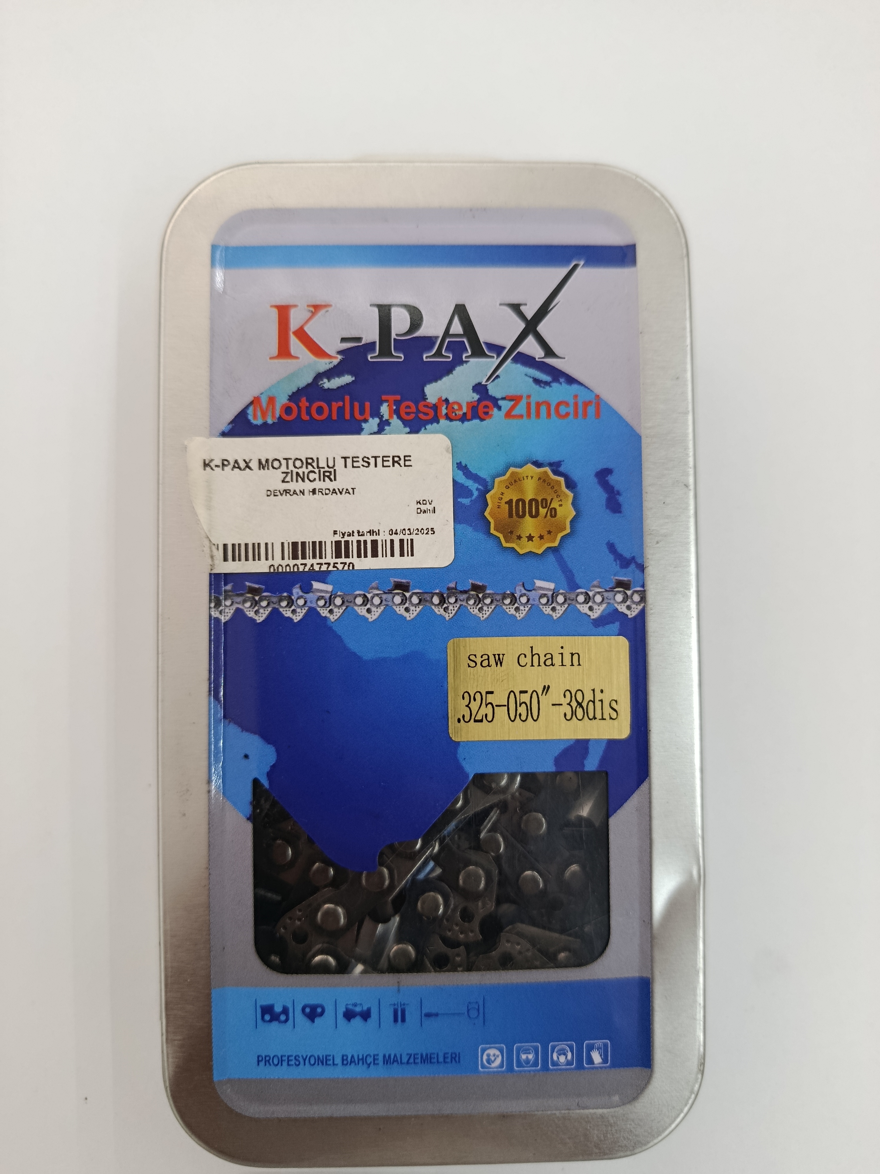 K-pax zincir 36 diş
